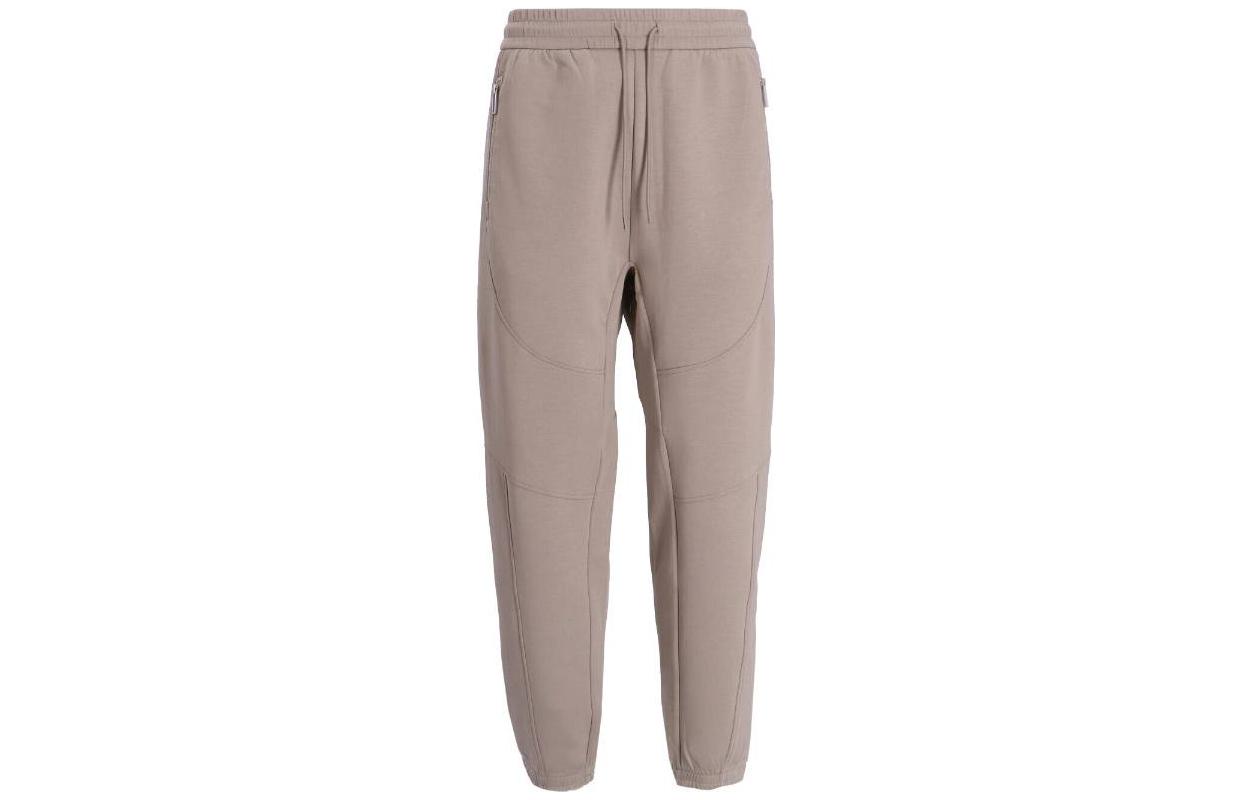 Order Emporio Armani  Solid Color Drawstring Casual Pants Light Brown 6R1PU4-1JHSZ-0643