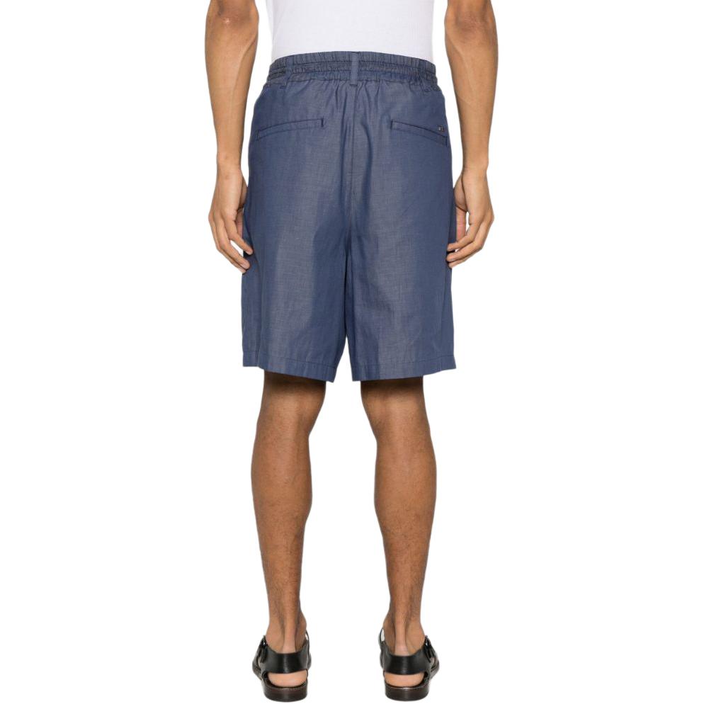 Shop Emporio Armani Seluar Pendek Kasual Warna Biru SS24. 3D1PH7-1DAAZ-0941