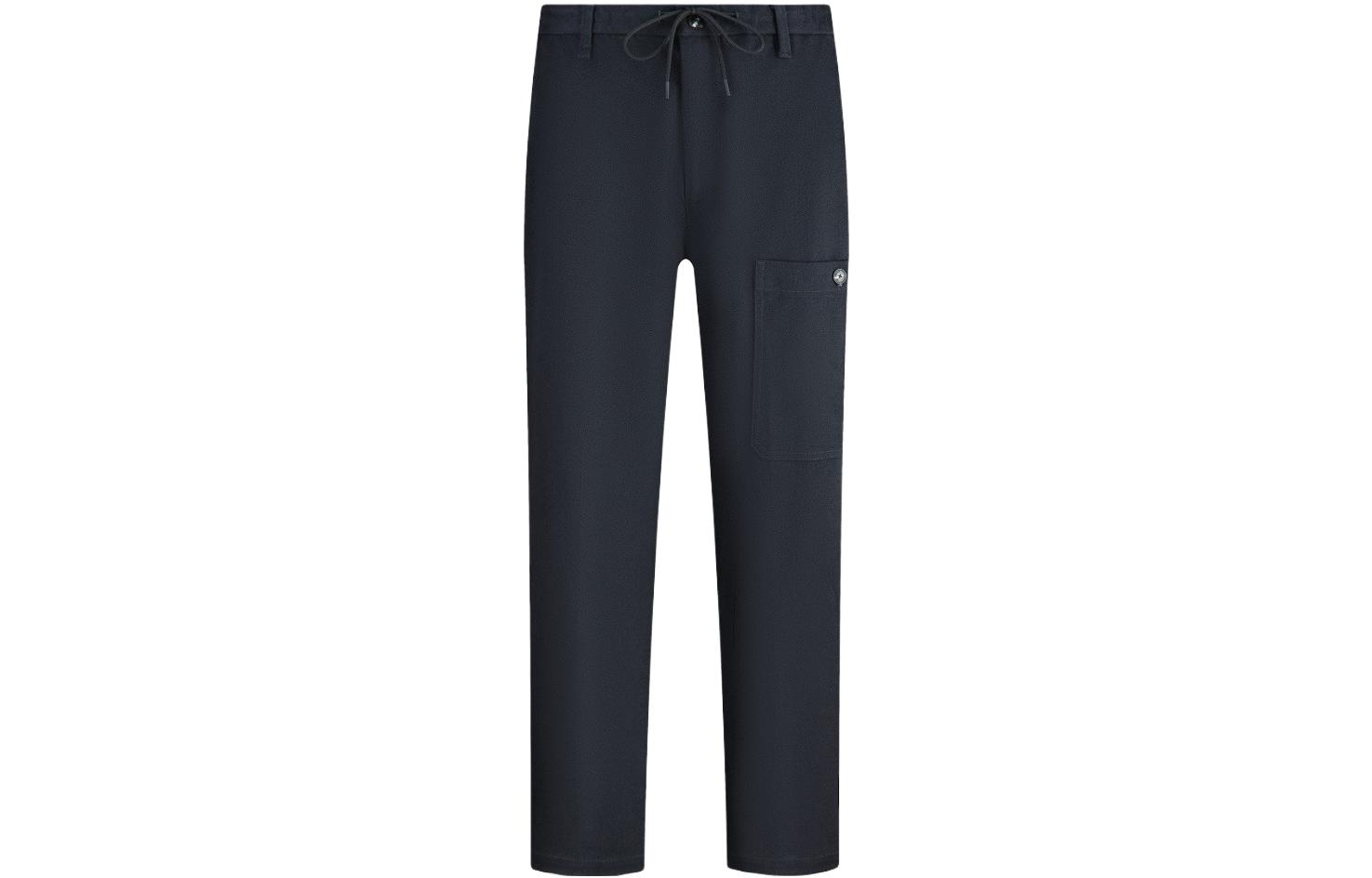 Order Emporio Armani  Solid Color Drawstring Casual Straight-Leg Pants 6R1P67-1NGRZ-0999