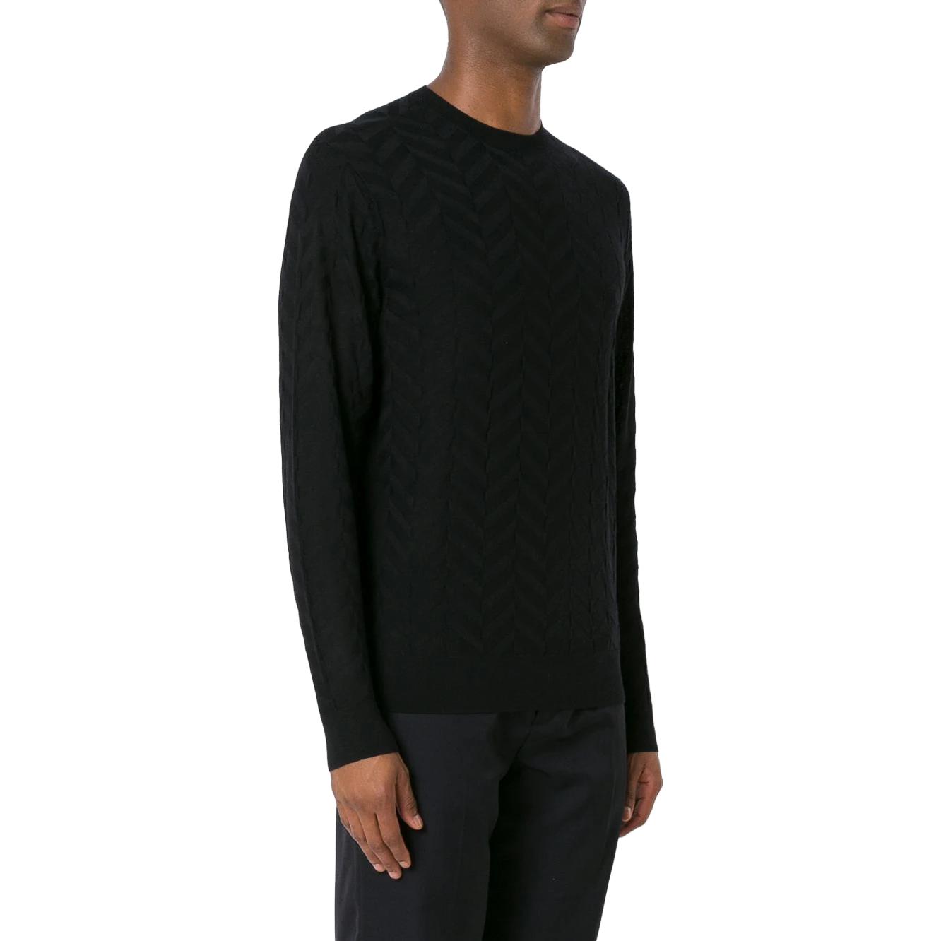 Lookbook Emporio Armani 實色人字紋針織毛衣 3L1MX7-1MGVZ-0920