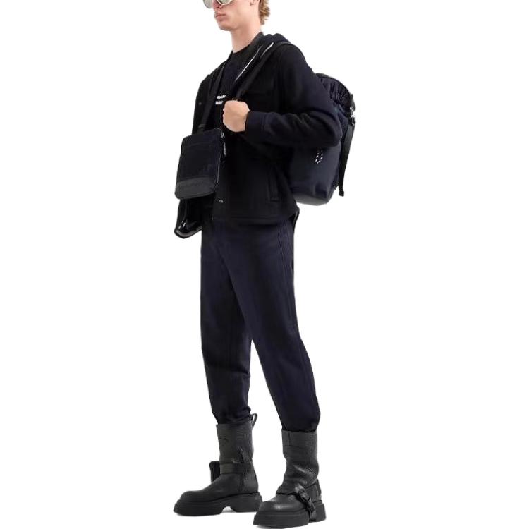 Details for EMPORIO ARMANI 素色連帽長袖外套夾克 - 藍色 6R1B94-1NMYZ-0920