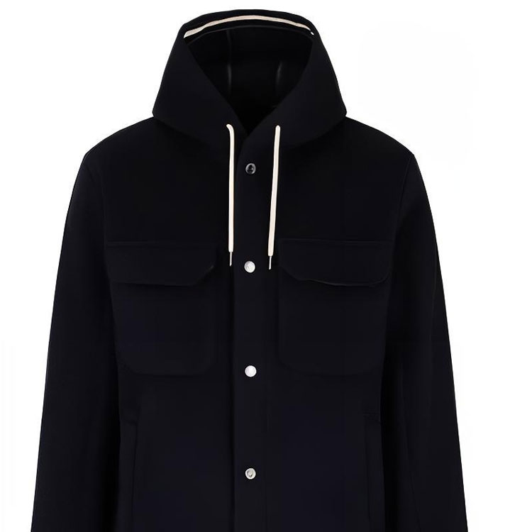 Sizing EMPORIO ARMANI 素色連帽長袖外套夾克 - 藍色 6R1B94-1NMYZ-0920