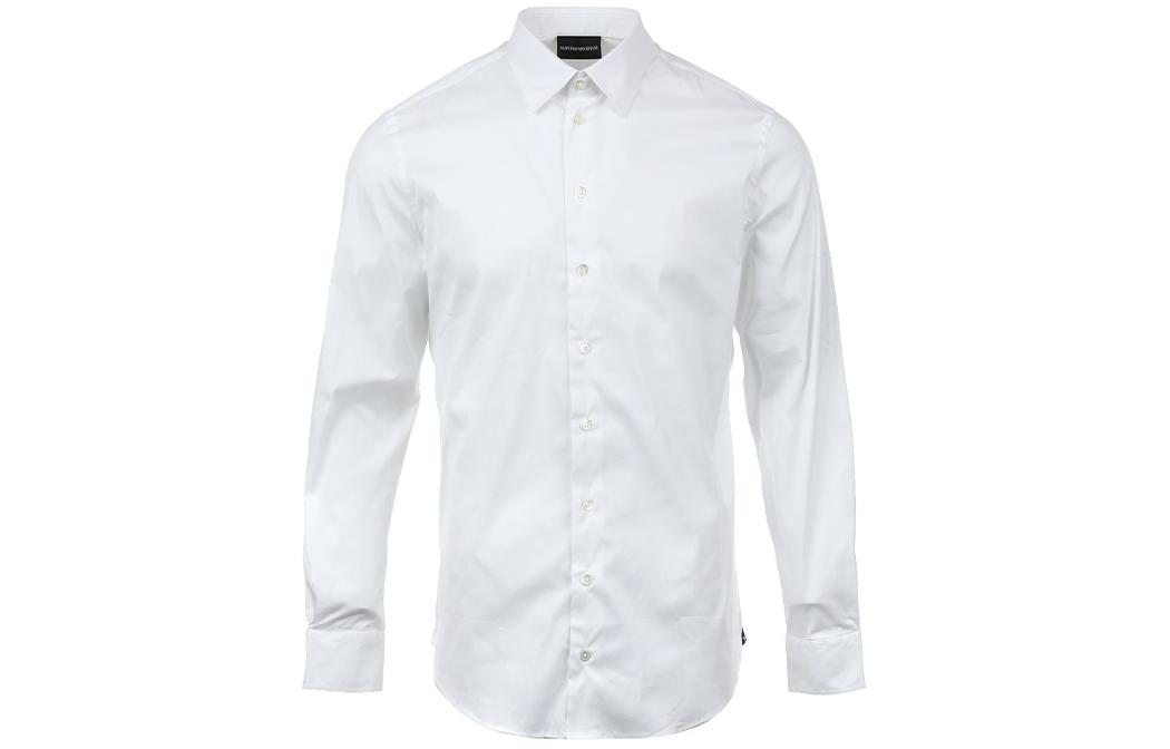 Order EMPORIO ARMANI 純色長袖扣襟襯衫 SS24 E31SS0010F4100
