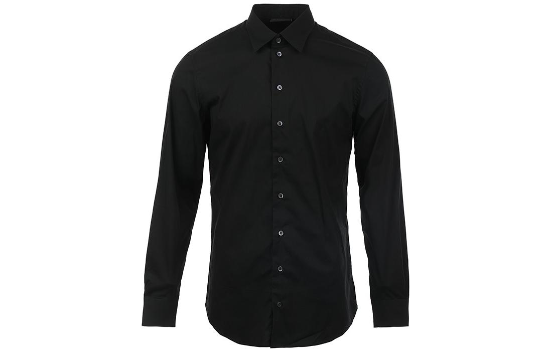 Purchase EMPORIO ARMANI 純色長袖扣襟襯衫 SS24 E31SS0010F4100