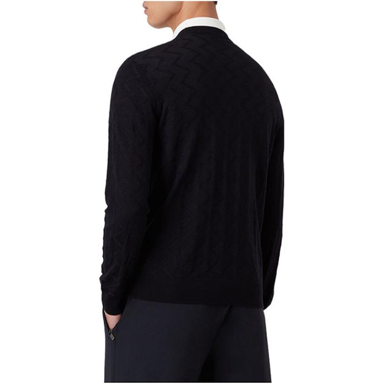 Shop Emporio Armani Sweater Lengan Panjang Warna Polos Crewneck. 6K1MXH-1MVTZ1-F914