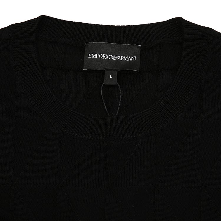 Cheap Emporio Armani Sweater Lengan Panjang Warna Polos Crewneck. 6K1MXH-1MVTZ1-F914