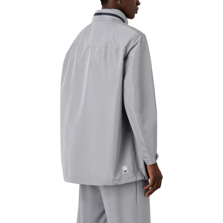 Cheap Emporio Armani 素色長袖連帽外套。 EM000059AF10080UB118