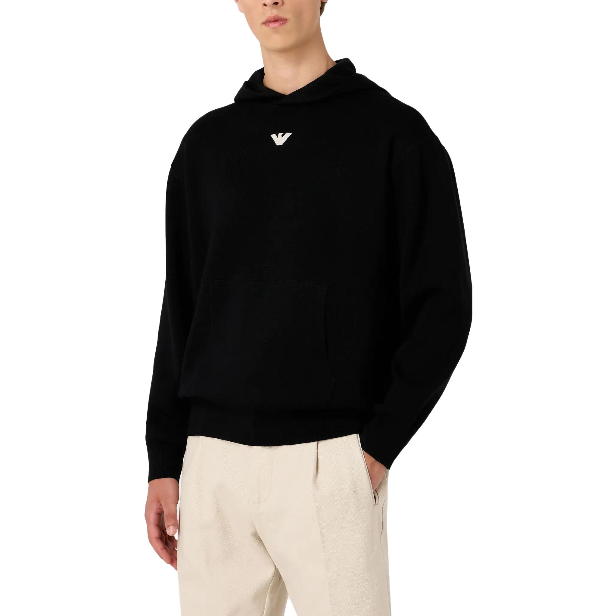 Emporio Armani  Solid Color Loose Fit Hoodie Long Sleeve Sweatshirt 6R1MX7-1MNBZ-F904 圖 6