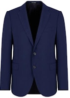 EMPORIO ARMANI Solid Color Single-Breasted Blazer - Blue Long Sleeve E31GM-E0150-4916 EMPORIO ARMANI Solid Color Single-Breasted Blazer - Blue Long Sleeve E31GM-E0150-4916