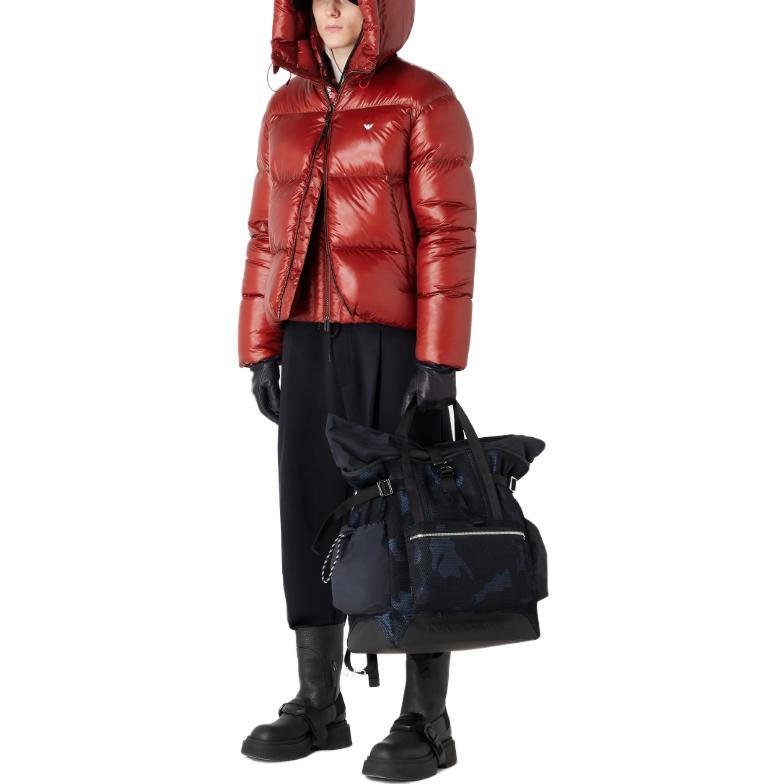 Emporio Armani  Solid Color Zip-Up Hooded Cotton Jacket 6R1B97-1NKZZ-10920 圖 7