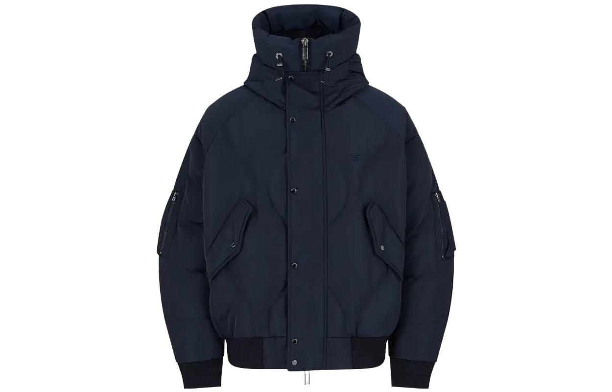 Order EMPORIO ARMANI Chaqueta Sudadera con Capucha de Color Sólido Cremallera. 6R1B93-1NCFZ-0920