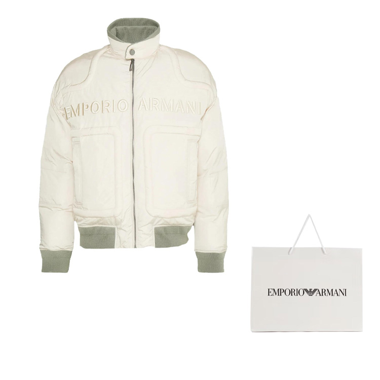 Emporio Armani  Solid Color Zip-Up Jacket Casual Long Sleeve Outerwear 6R1B75-1NFEZ-0999 圖 12