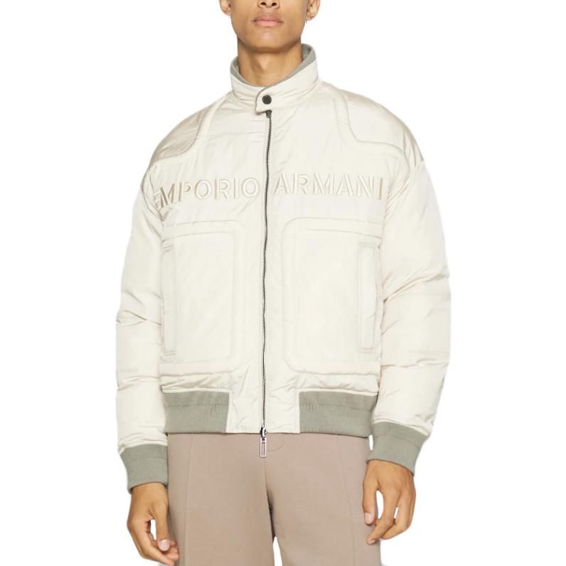 Emporio Armani  Solid Color Zip-Up Jacket Casual Long Sleeve Outerwear 6R1B75-1NFEZ-0999 圖 13