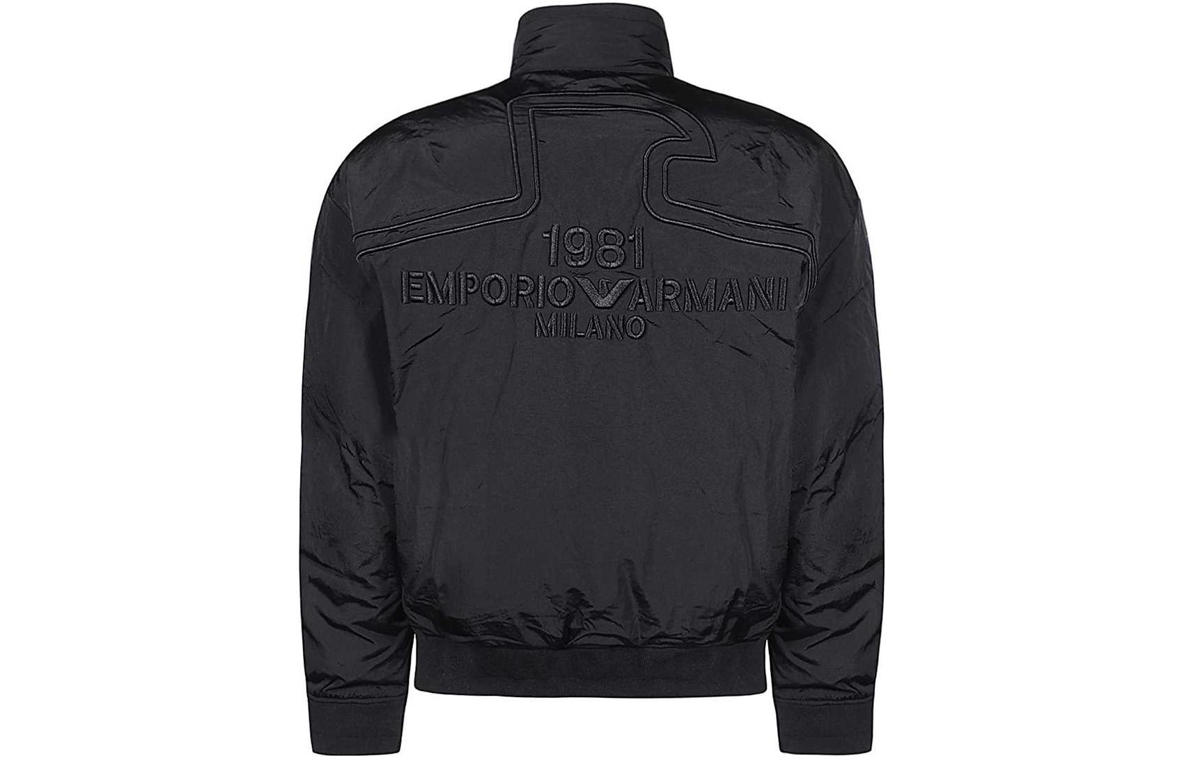 Emporio Armani  Solid Color Zip-Up Jacket Casual Long Sleeve Outerwear 6R1B75-1NFEZ-0999 圖 4