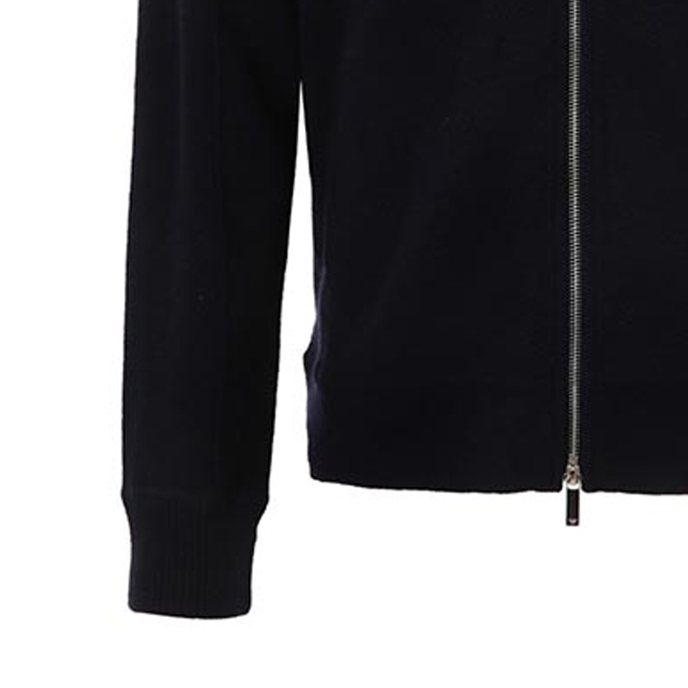 Emporio Armani  Solid Color Zipper Hoodie Jacket - Dark Blue 3K1BV3-1M11Z-0922 圖 7