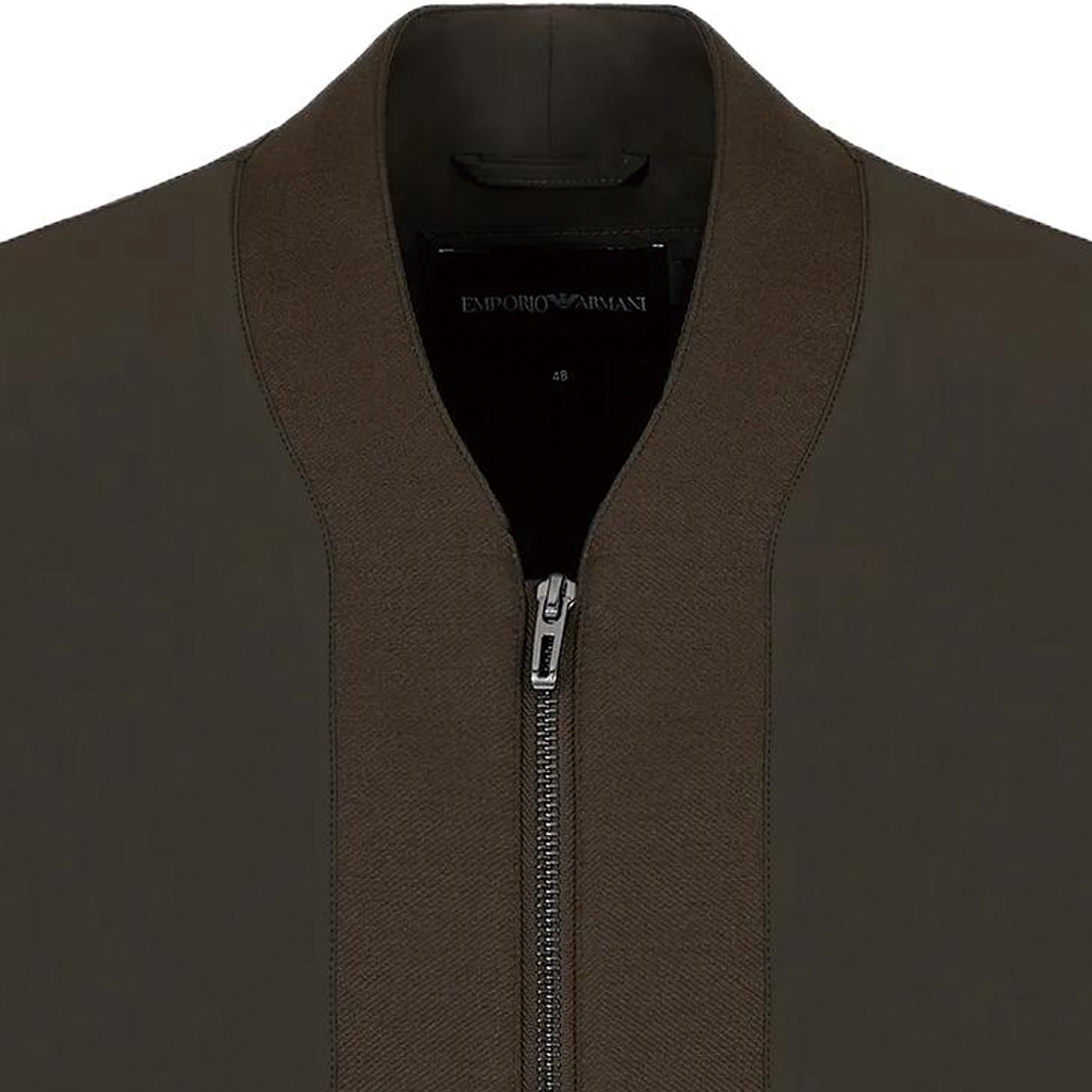 Details for EMPORIO ARMANI 军绿色拉链无袖背心 6R1BL41N-GXZ1-0583