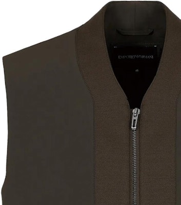 EMPORIO ARMANI 军绿色拉链无袖背心 6R1BL41N-GXZ1-0583 Sizing EMPORIO ARMANI 军绿色拉链无袖背心 6R1BL41N-GXZ1-0583