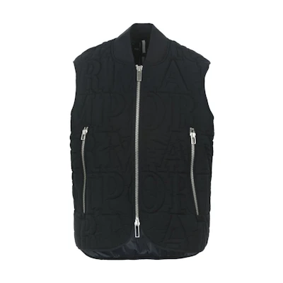 Emporio Armani Solid Color Zipper Vest FW23 Navy Blue Casual Style. 6R1BN8-1NZKZ-0920