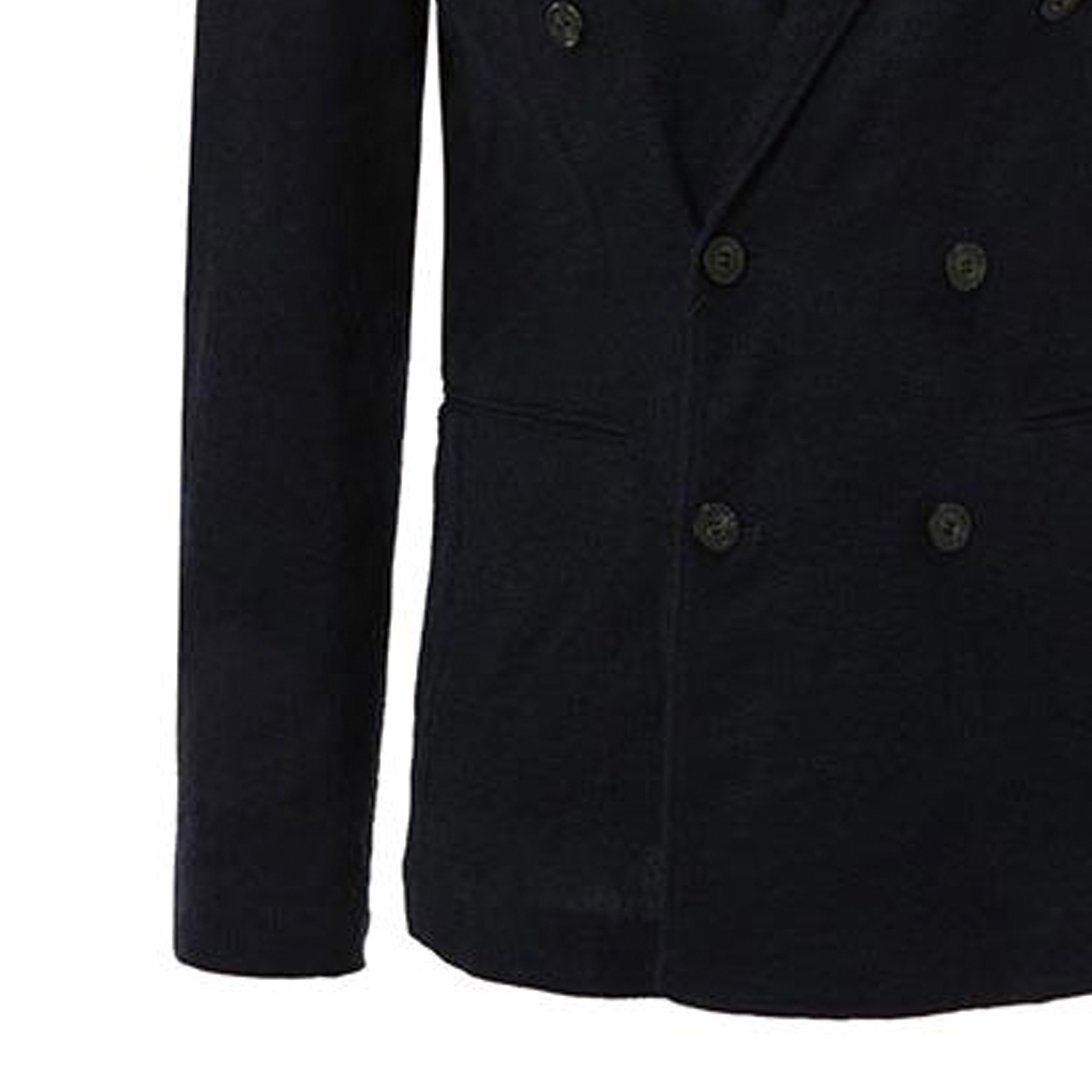 Sizing エンポリオアルマーニ ダブルブレスト カジュアルブレザージャケット - ブルー 91G410-91D02-922