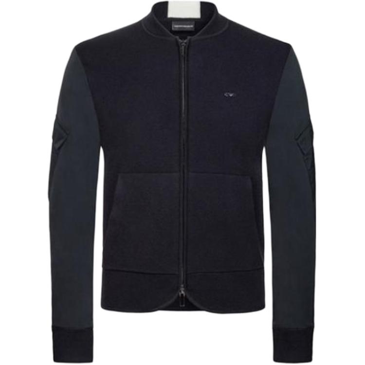 EMPORIO ARMANI  Solid Full-Zip Long-Sleeve Jacket 6Z1BX1-1MQZZ-0999