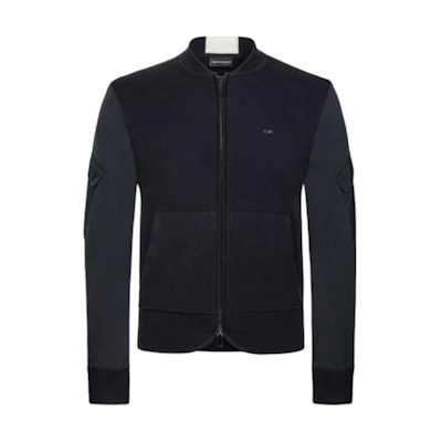 EMPORIO ARMANI Solid Full-Zip Long-Sleeve Jacket 6Z1BX1-1MQZZ-0999