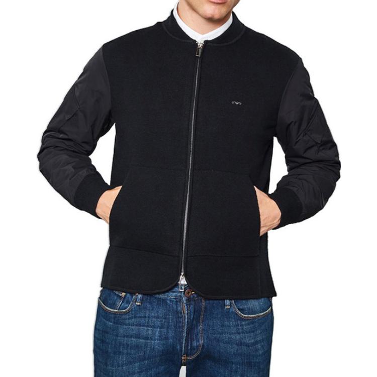 Purchase EMPORIO ARMANI 纯色长袖拉链外套 6Z1BX1-1MQZZ-0999