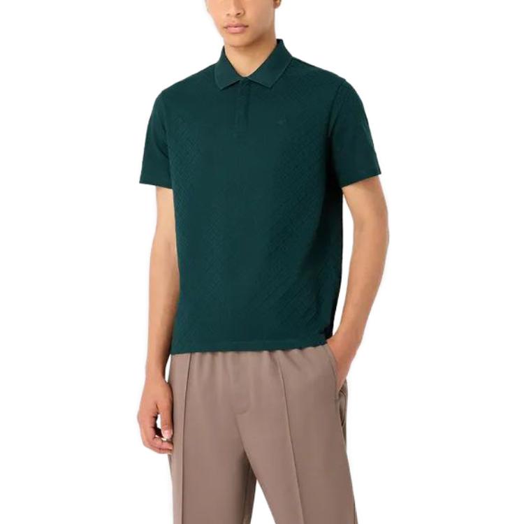 Lookbook エンポリオアルマーニ ソリッドグリーン 半袖ポロシャツ 6R1F7Q1-J7KZ1-0555