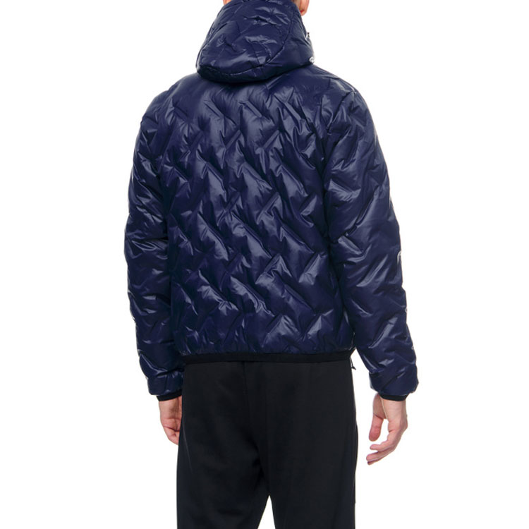 Emporio Armani  Solid Hooded Zip Cotton Jacket - Navy Blue. 6LPB64-PN8MZ-1554 圖 5