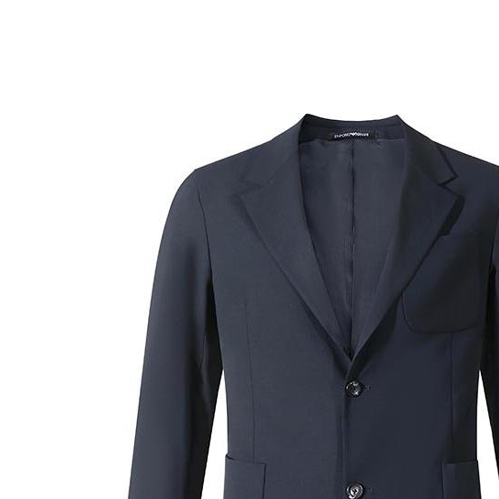 Cheap 엠포리오 아르마니 솔리드 미드나잇 블루 블레이저 세트 SS24 싱글 수트. H41V13-01506-922
