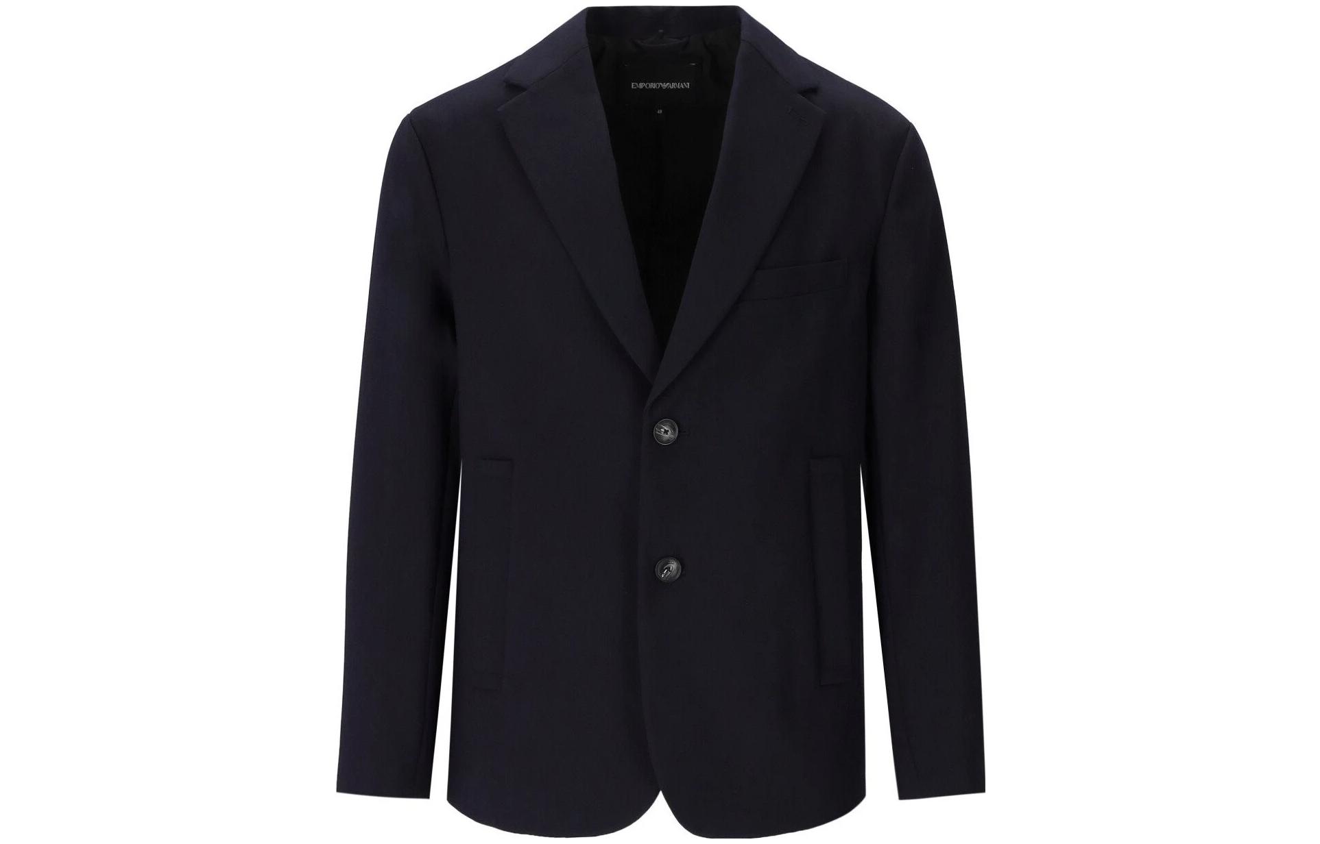 Shop エンポリオ アルマーニ 紺色 フード付きジップアップジャケット 6R1G73-1NFTZ-0920