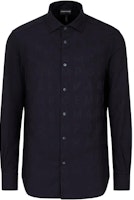 Emporio Armani Solid Navy Long Sleeve Button-Up Shirt. 6R1C861-NIUZ1-F955 Emporio Armani Solid Navy Long Sleeve Button-Up Shirt. 6R1C861-NIUZ1-F955