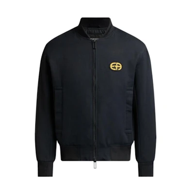 Emporio Armani Solid Navy Zip-Up Long Sleeve Jacket 6L1BM2-1NKTZ-0920