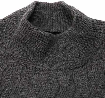 엠포리오 아르마니 솔리드 리브 니트 터틀넥 스웨터. 6K1MYE-1MFJZ-0630 Shop 엠포리오 아르마니 솔리드 리브 니트 터틀넥 스웨터. 6K1MYE-1MFJZ-0630