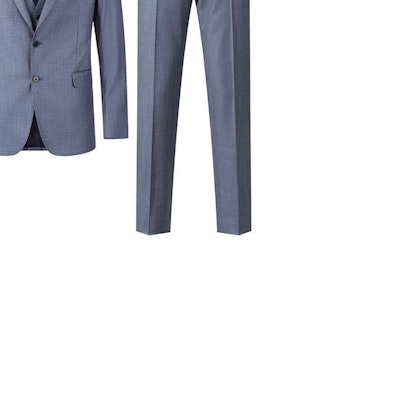 엠포리오 아르마니 솔리드 싱글 브레스티드 블레이저 수트 SS24 - 네이비 블루. H41YMT-01514-713 3