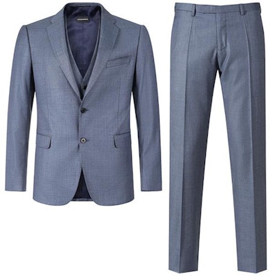 엠포리오 아르마니 솔리드 싱글 브레스티드 블레이저 수트 SS24 - 네이비 블루. H41YMT-01514-713 Order 엠포리오 아르마니 솔리드 싱글 브레스티드 블레이저 수트 SS24 - 네이비 블루. H41YMT-01514-713