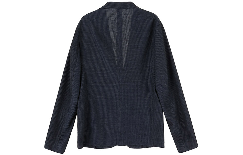 Lookbook 엠포리오 아르마니 FW23 솔리드 싱글브레스트 캐주얼 블레이저 - 네이비 블루 H41G37-E1057-919