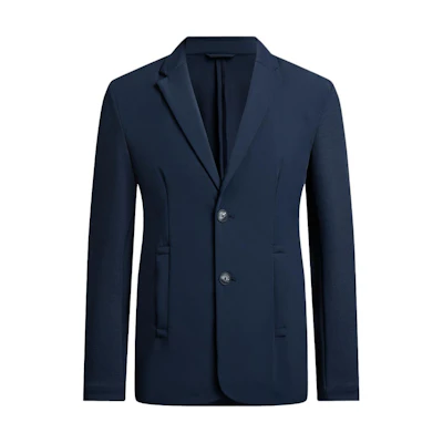 Emporio Armani Solid Single-Breasted Long-Sleeve Blazer Jacket Blue 6R1G75-1NGXZ-09B3