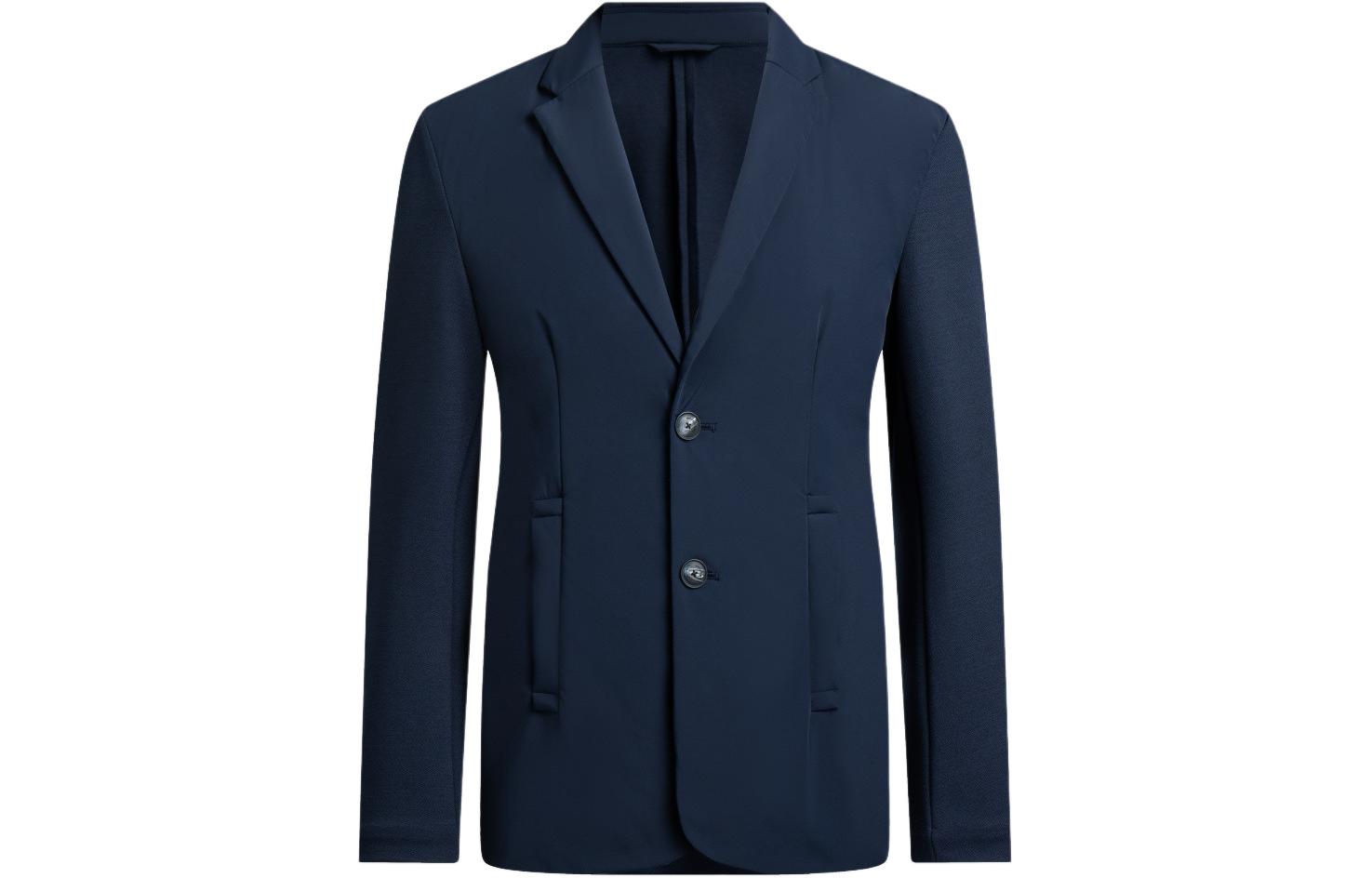 Emporio Armani  Solid Single-Breasted Long-Sleeve Blazer Jacket Blue 6R1G75-1NGXZ-09B3 圖 2