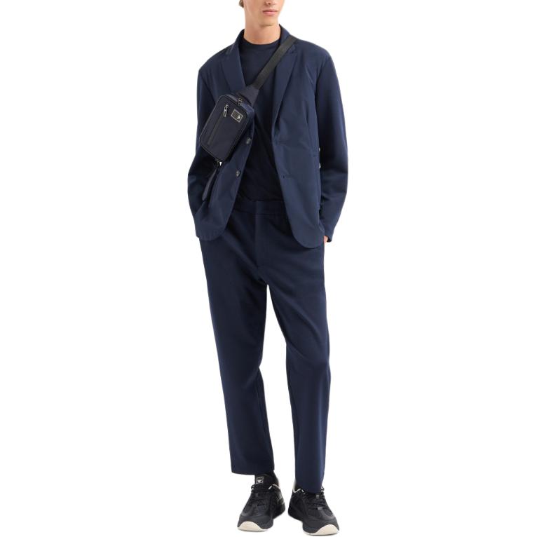 Emporio Armani  Solid Single-Breasted Long-Sleeve Blazer Jacket Blue 6R1G75-1NGXZ-09B3 圖 5