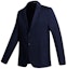 Shop 엠포리오 아르마니 솔리드 네이비 싱글 브레스티드 블레이저 재킷 H31G43-C1062-922