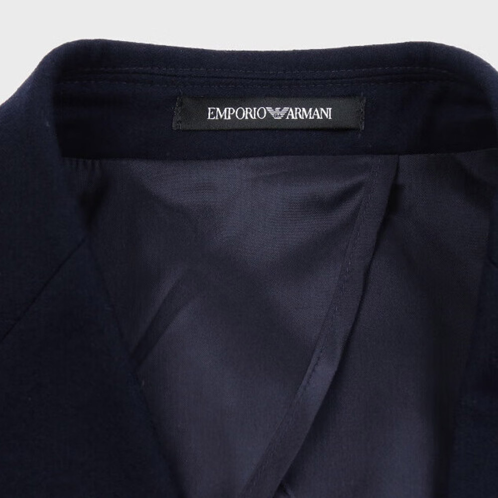 Purchase 엠포리오 아르마니 솔리드 네이비 싱글 브레스티드 블레이저 재킷 H31G43-C1062-922