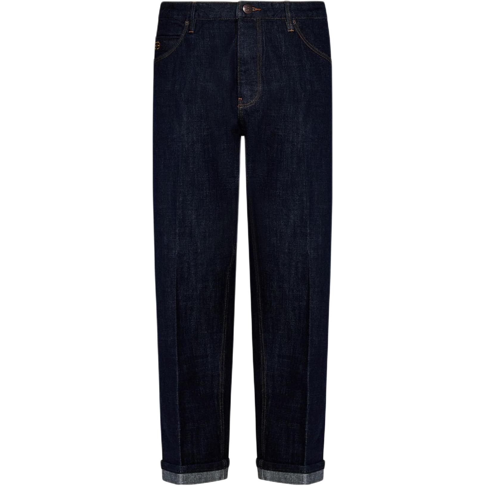 Emporio Armani  Solid Straight-Leg Jeans - Dark Blue 6R1J69-1DQTZ-0941