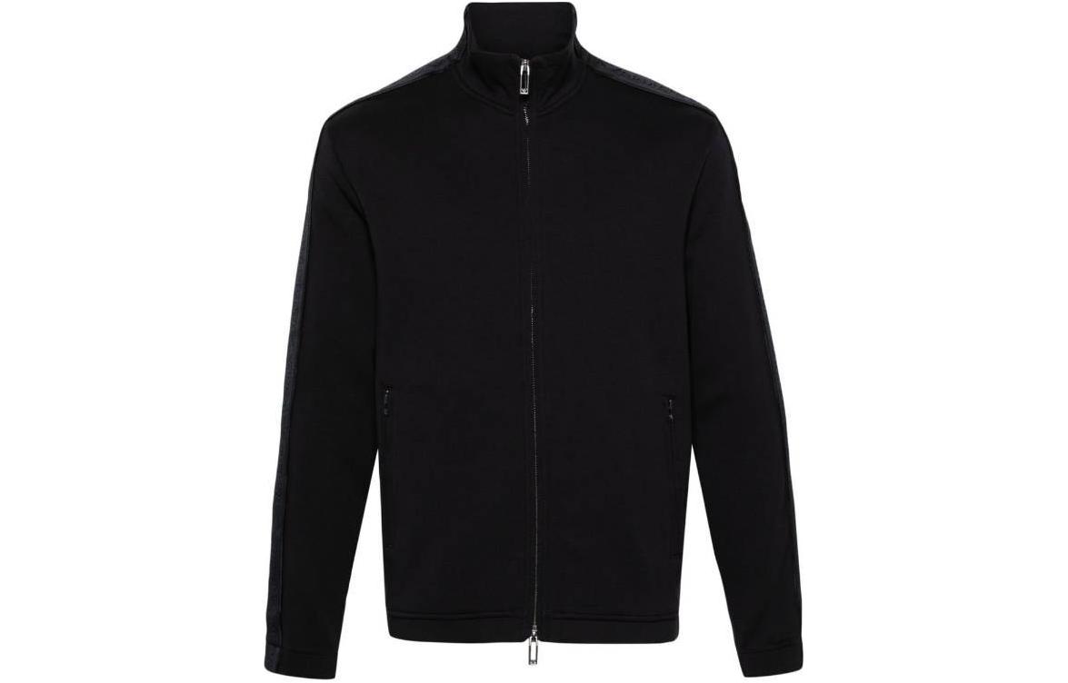 Emporio Armani  Solid Zip-Up High-Collar Jacket Black. 3D1M69-1JHSZ-0920 圖 2