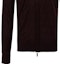 Shop Emporio Armani Solid Zip Neck Sweater Long Sleeve - Dark Brown 6K1BY4-1MFIZ-0820
