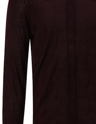 Emporio Armani Solid Zip Neck Sweater Long Sleeve - Dark Brown 6K1BY4-1MFIZ-0820 Details for Emporio Armani Solid Zip Neck Sweater Long Sleeve - Dark Brown 6K1BY4-1MFIZ-0820