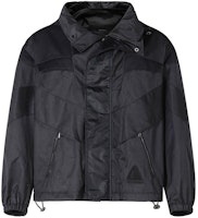 EMPORIO ARMANI SS22 Loose-Fit Pinstripe Hooded Jacket - Dark Gray I1R530-I1016-632 EMPORIO ARMANI SS22 Loose-Fit Pinstripe Hooded Jacket - Dark Gray I1R530-I1016-632