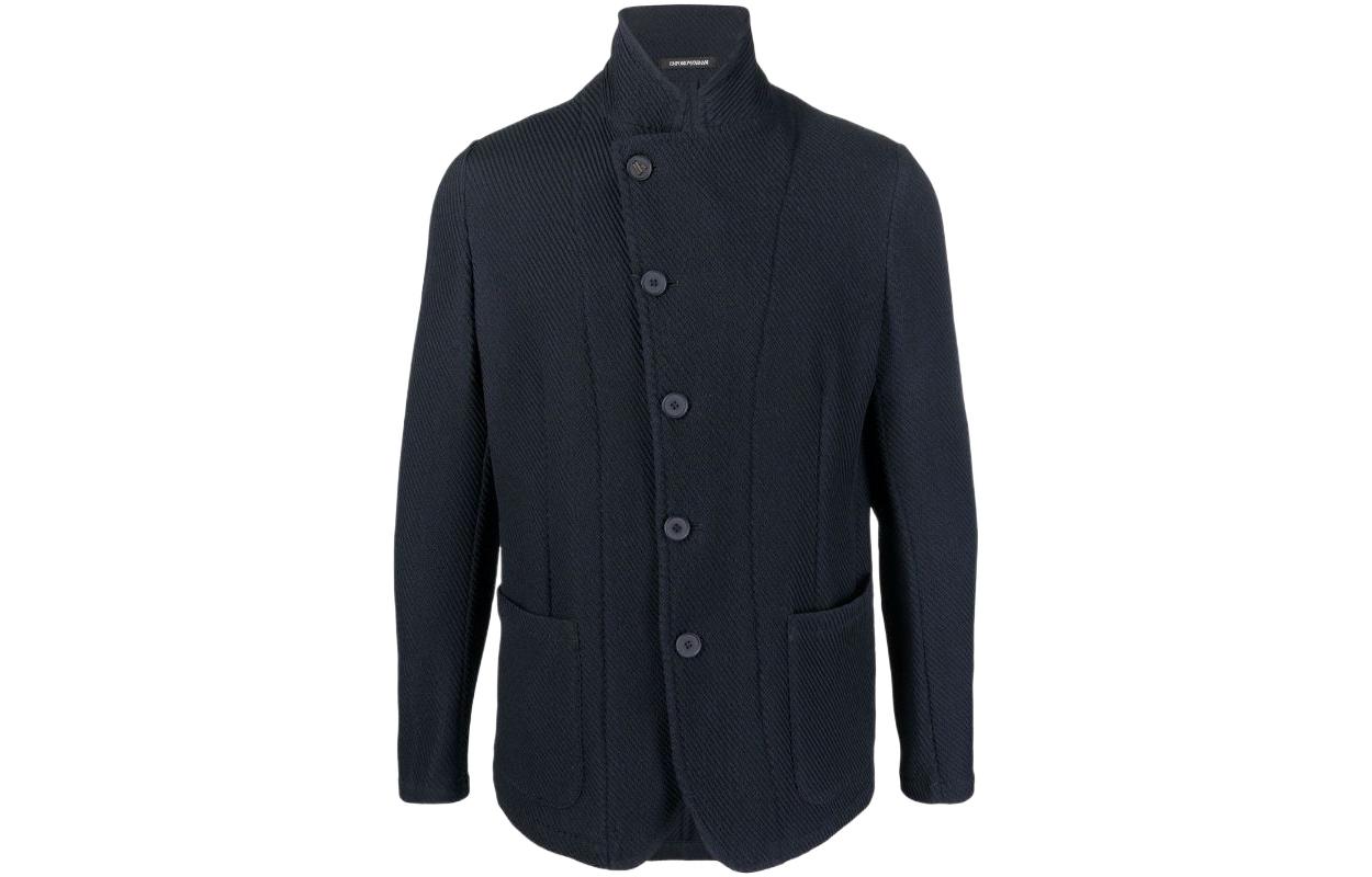 Emporio Armani  SS22 Navy Single-Breasted Casual Jacket I1G57-0I142-0922