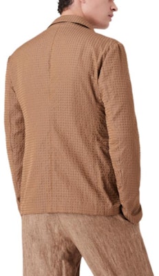 EMPORIO ARMANI SS22 深棕格紋單排扣西裝外套 I1G870I-1430-119 Shop EMPORIO ARMANI SS22 深棕格紋單排扣西裝外套 I1G870I-1430-119