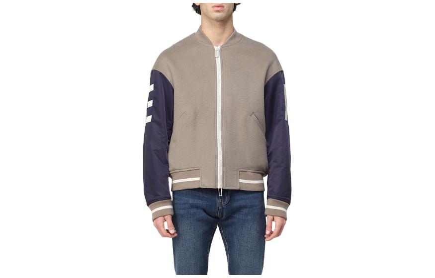 EMPORIO ARMANI  SS23 Colorblock Zip-Up Baseball Jacket in Khaki. 6L1BL8-1NMYZ-0137 圖 2