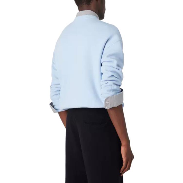 Emporio Armani  SS23 Light Blue Crewneck Cashmere Knit Sweater. 3R1MX7-1MDUZ-0708 圖 5